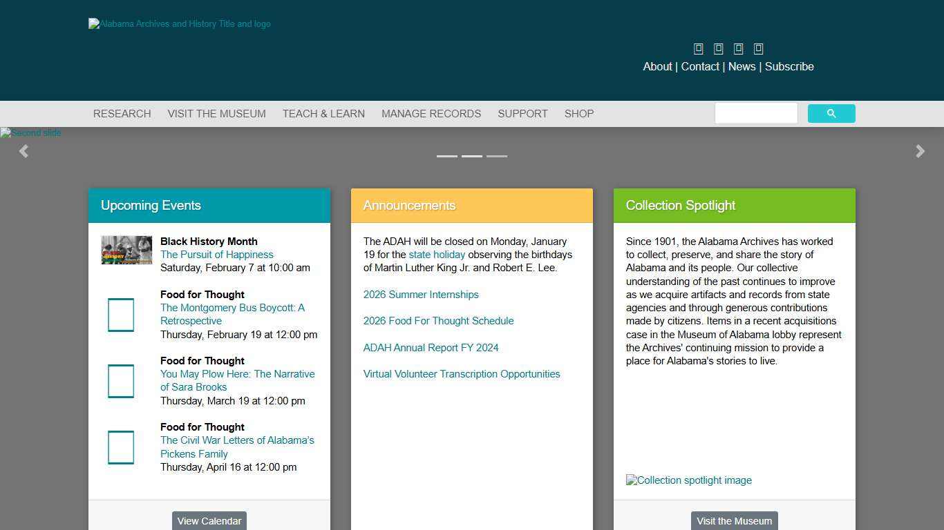 Alabama Department of Archives and History